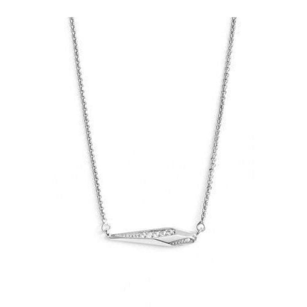 Kendra Scott Tabitha Pendant Necklace In Silver NWT - Picture 4 of 6
